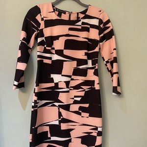 INC pink and black dress